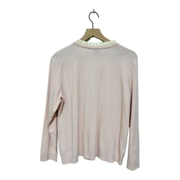 Talbots Trimmed Henley Sweater XLP | Soft Knit Pullover Women’s Plus - Picture 6 of 9